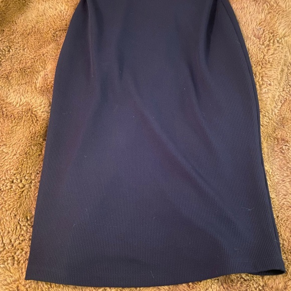 BCBGeneration ❤️ Black Slit Knit Knee Skirt - Picture 8 of 8